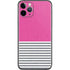 Pink and Grey Stripes iPhone 11 Pro Skin